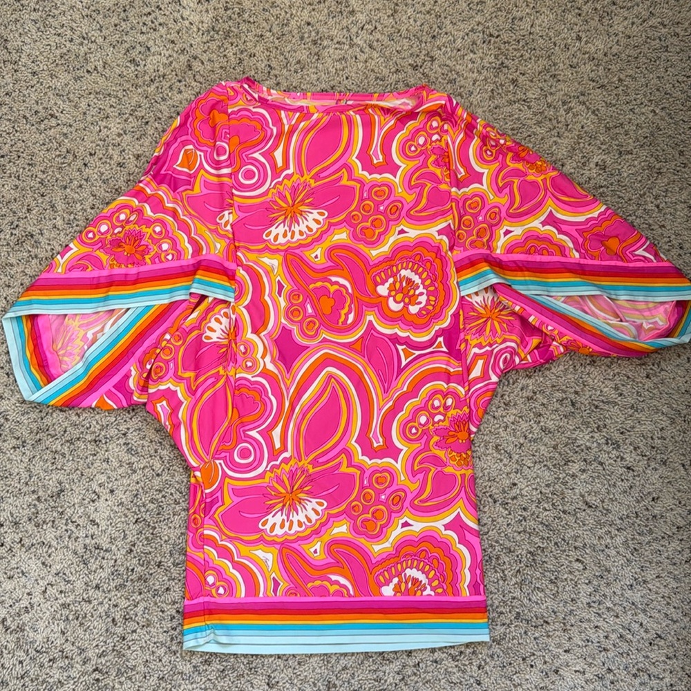 Beautiful Trina Turk beach cover up.  Like new!